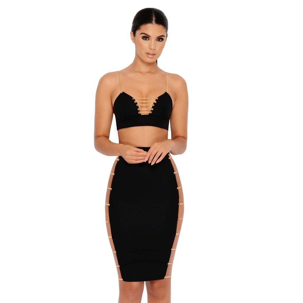 COPY - Oh Polly “Strappy Go Lucky” Cut Out Chain Set NWT